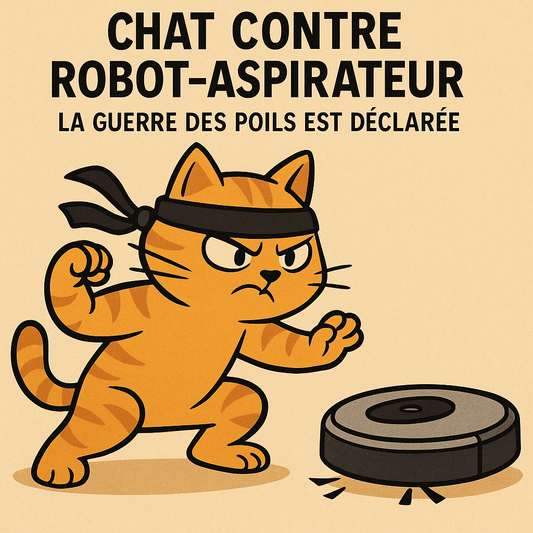 Chat contre robot-aspirateur : la guerre des poils est déclarée - Mi-a-ou