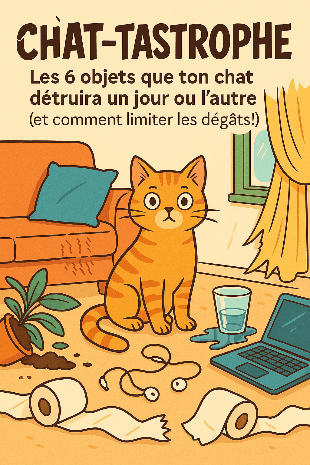🐾 Chat-tastrophe : les 6 objets que ton chat détruira un jour ou l’autre - Mi-a-ou