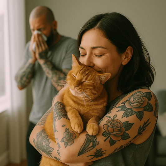 Comment combattre les allergies⊠sans devoir dire adieu à ton chat - Mi-a-ou