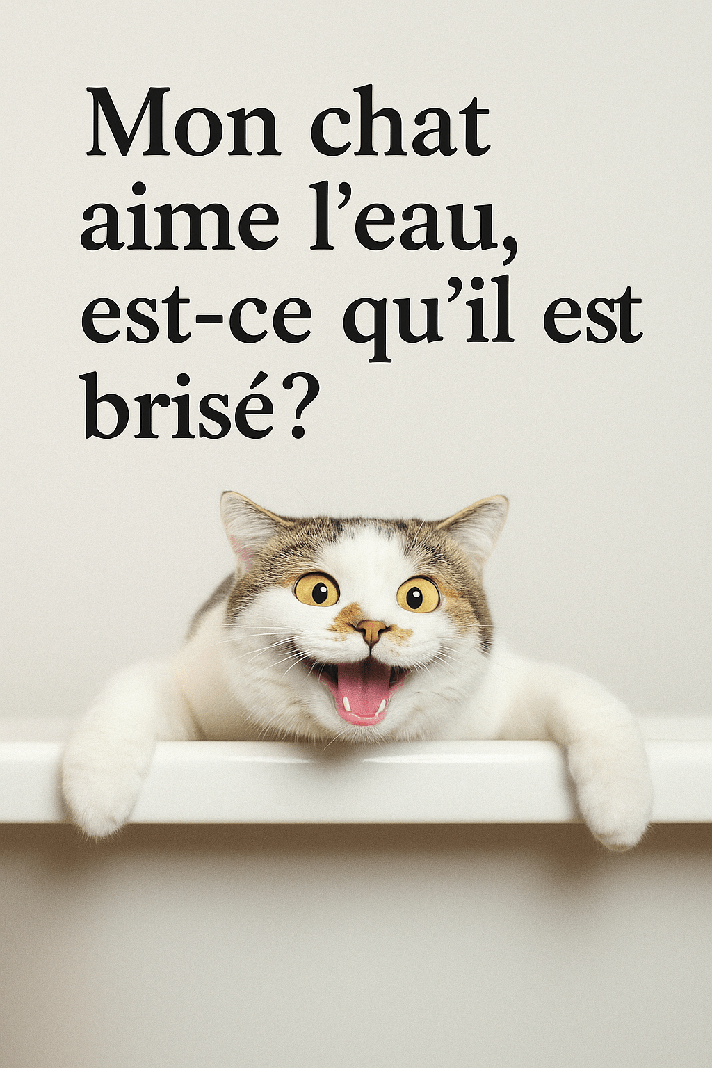đŸ Mon chat aime lâeau⊠est-ce quâil est brisĂ©? - Mi-a-ou