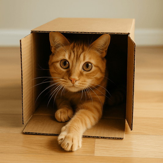 Pourquoi les chats adorent les cartons? 4 raisons (et comment en profiter) - Mi-a-ou