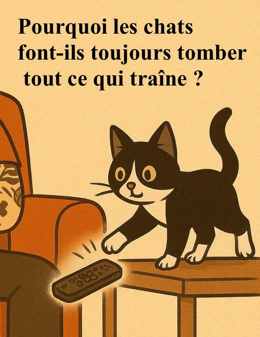 Pourquoi les chats font-ils toujours tomber tout ce qui traĂźne ? - Mi-a-ou