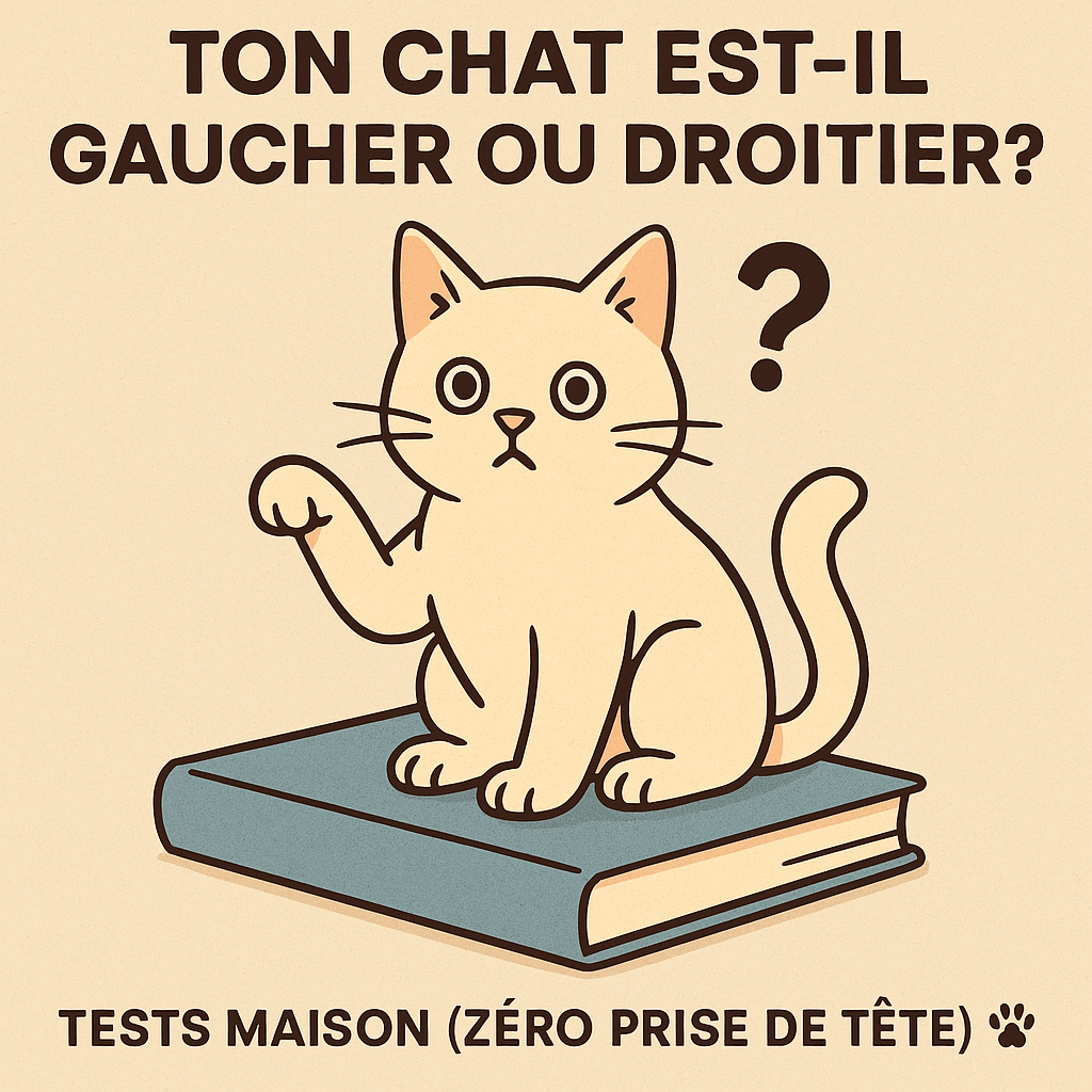 Ton chat est-il gaucher ou droitier? Tests maison (zéro prise de tête) 🐾 - Mi-a-ou