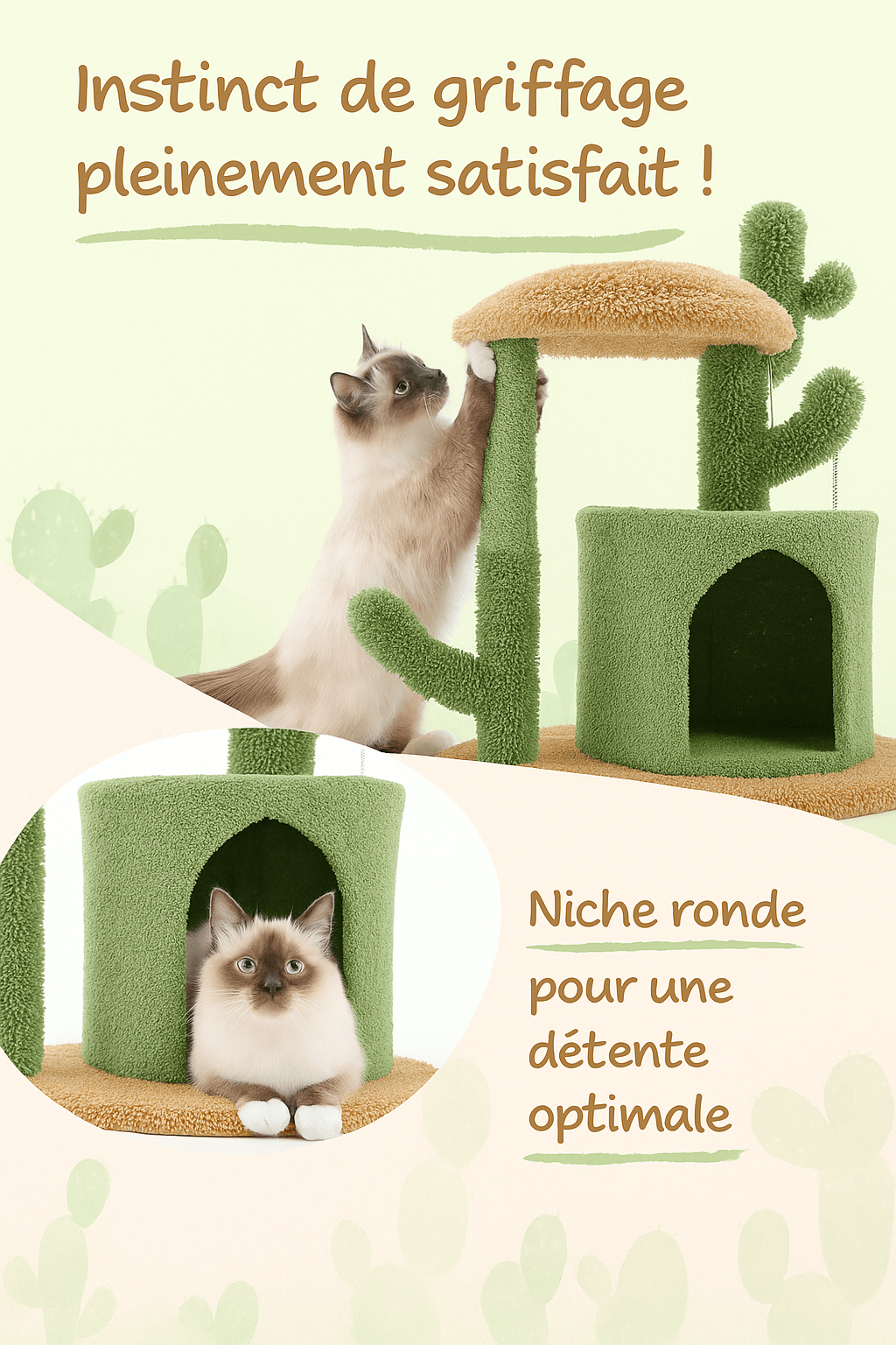 Arbre A Chat design CatVerde™ - Mi - a - ou