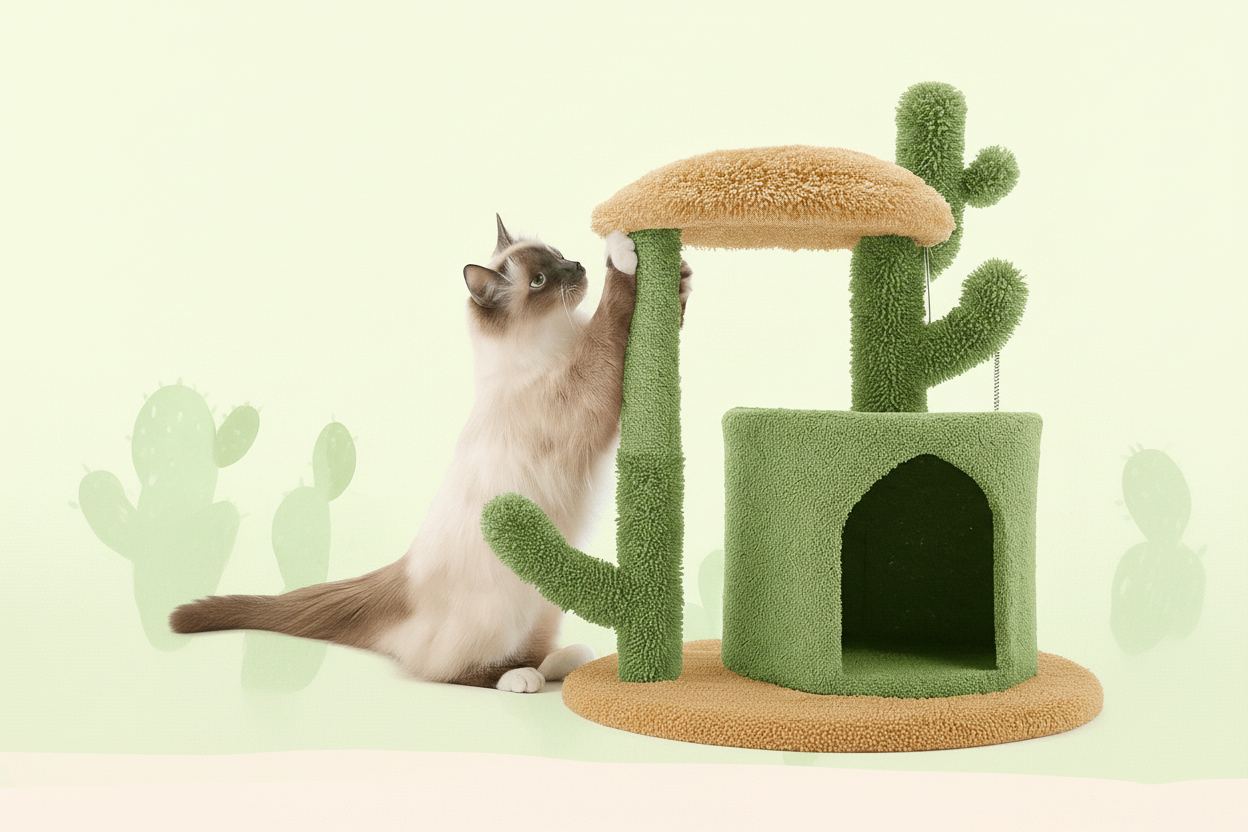 Arbre A Chat design CatVerde™ - Mi - a - ou