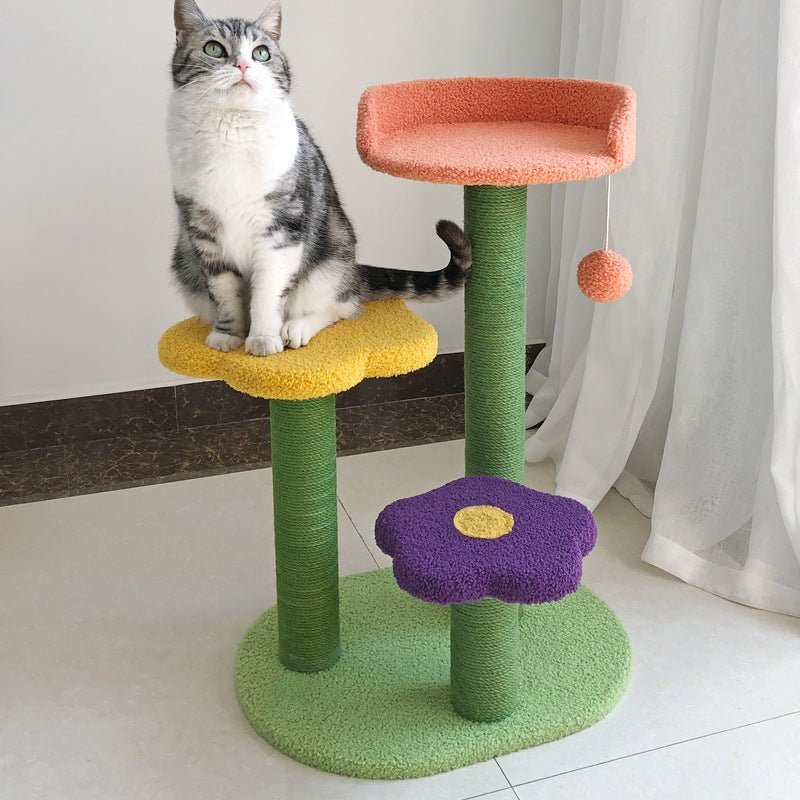 Arbre a chat en bois FlowerClaw - Mi - a - ou