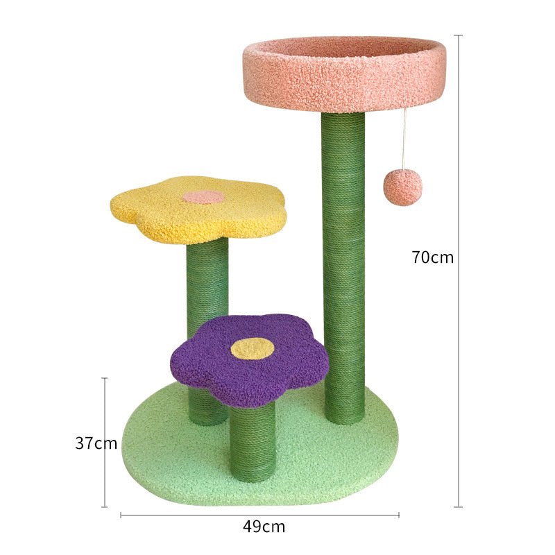 Arbre a chat en bois FlowerClaw - Mi - a - ou