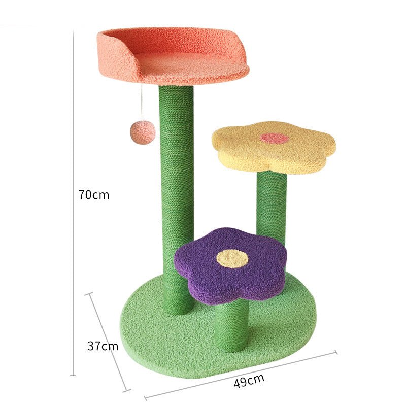 Arbre a chat en bois FlowerClaw - Mi - a - ou