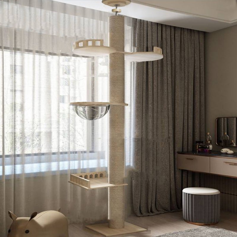 Arbre a chat en bois massif Baob'arbre™ - Mi - a - ou