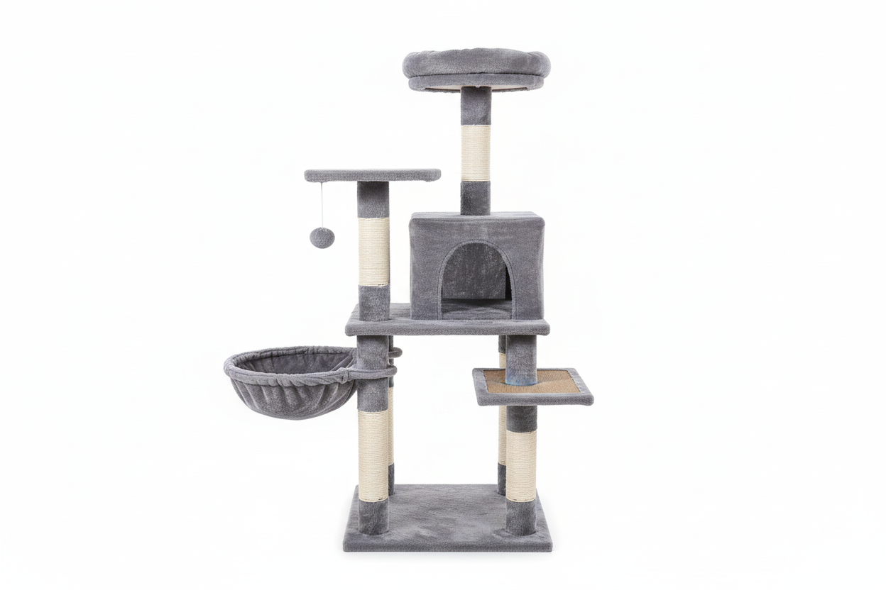 Arbre a chat en bois Sleep&Playâą - Mi - a - ou