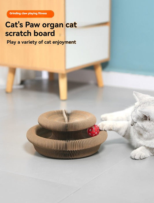 Grattoir Chat - PurrRoundScratcher™ - Minimaliste - Mi - a - ou