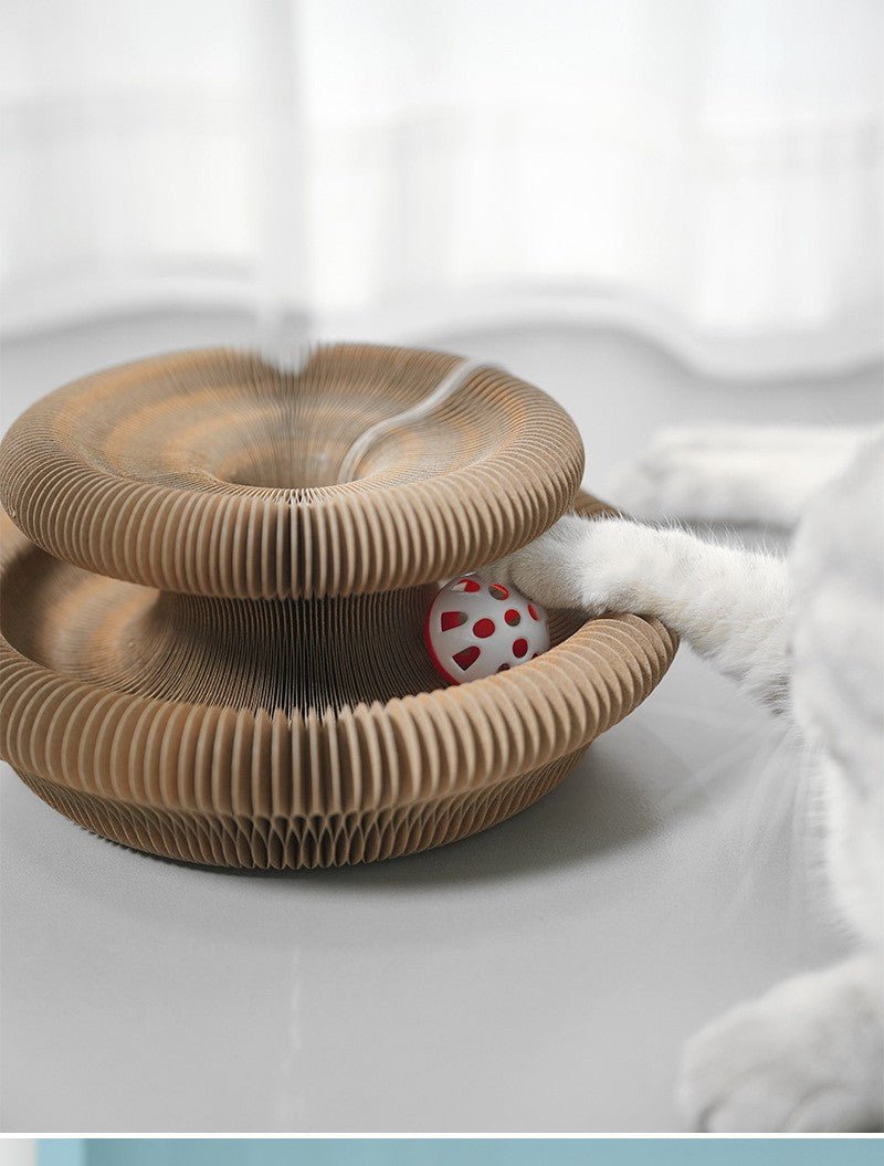 Grattoir Chat - PurrRoundScratcher™ - Minimaliste - Mi - a - ou