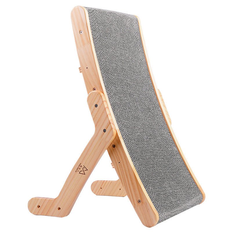 Griffoir pour chat en bois CrazyScratch™ - Mi - a - ou