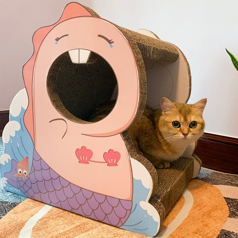 Griffoir pour chat en carton DinoGriffâą - Mi - a - ou