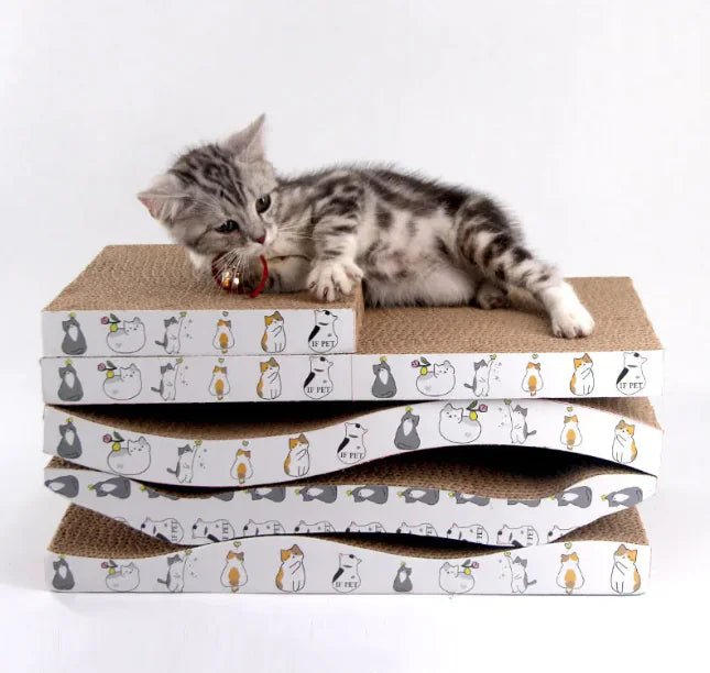 Griffoir pour chat en carton WavyBoard™ - Mi - a - ou