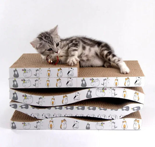 Griffoir pour chat en carton WavyBoard™ - Mi - a - ou