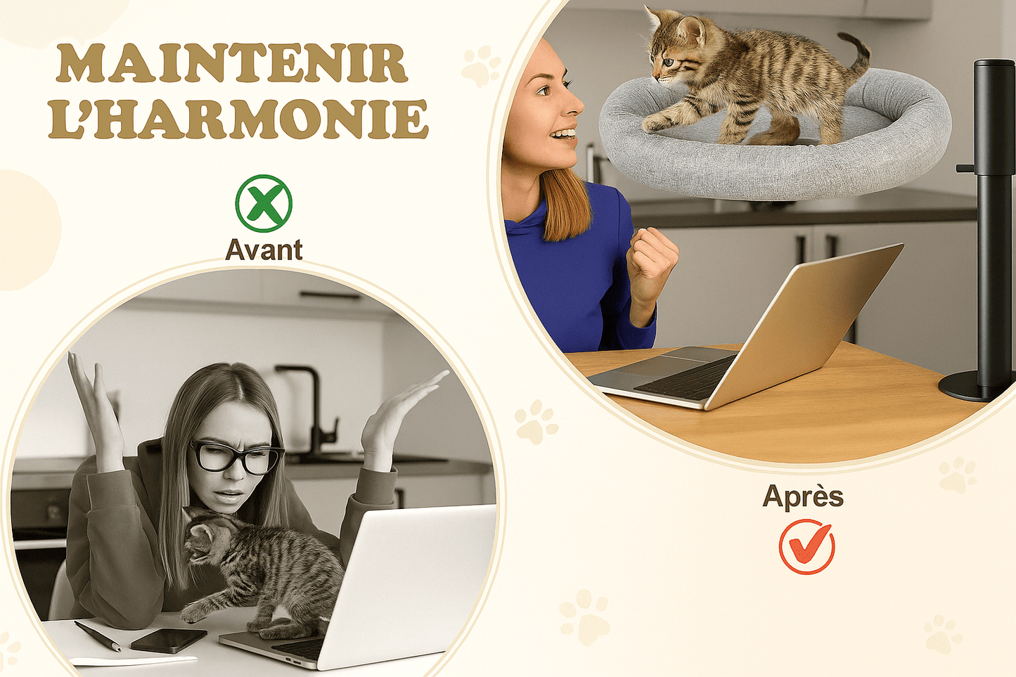 Hamac pour chat WorkAssistant™ - Mi - a - ou