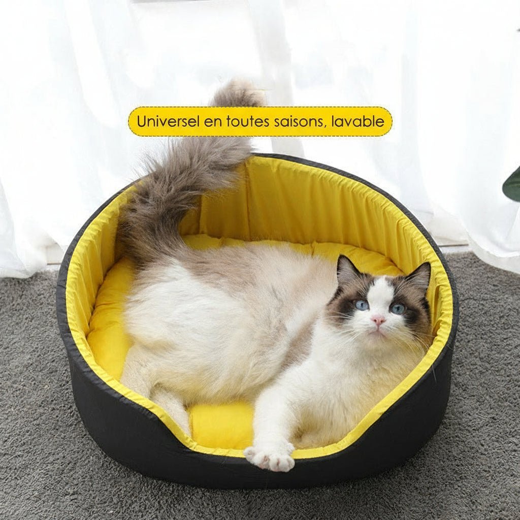 Lit pour chat style cocon SnugCat™ - Mi - a - ou - Mi - a - ou