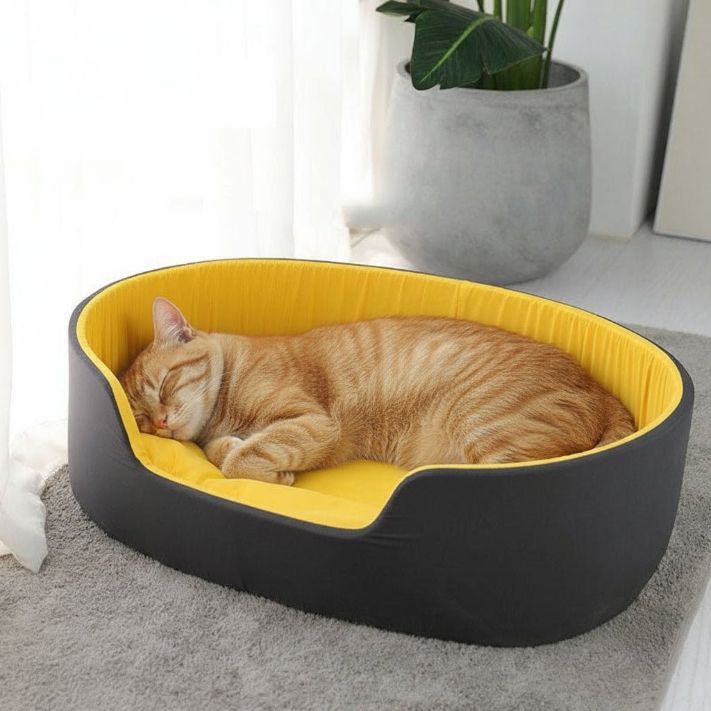 Lit pour chat style cocon SnugCat™ - Mi - a - ou - Mi - a - ou