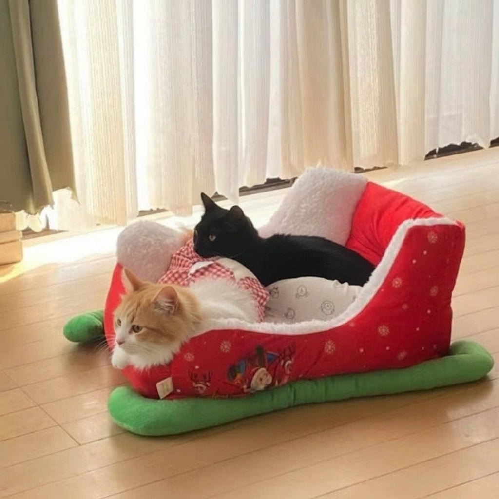 Lit pour chat Traineau du Pachat Noelâą - Mi - a - ou