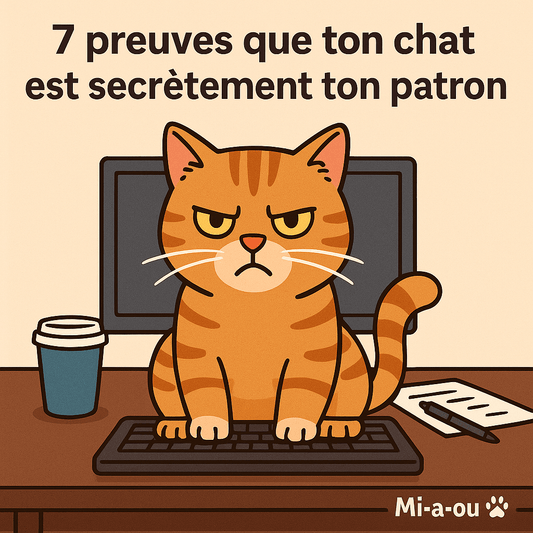 7 preuves que ton chat est secrètement ton patron 😼 - Mi-a-ou