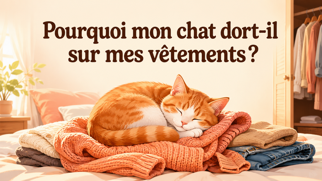Pourquoi mon chat dort-il sur mes vêtements ?