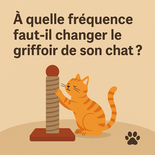 À quelle fréquence faut-il changer le griffoir de son chat ? 🐾 - Mi-a-ou