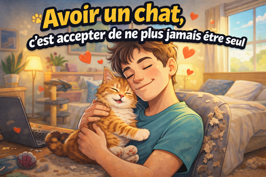 Avoir un chat, c’est accepter de ne plus jamais être seul - Mi-a-ou