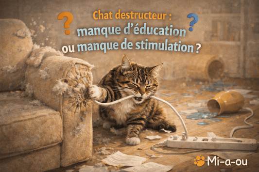 Chat destructeur : manque d’éducation ou manque de stimulation? - Mi-a-ou