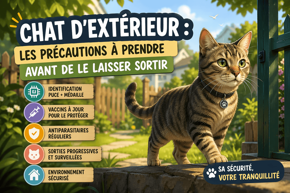 Chat d’extérieur : les précautions à prendre avant de le laisser sortir - Mi-a-ou