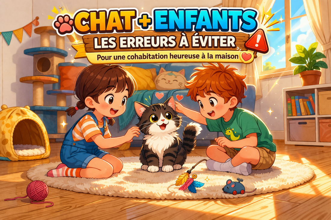 Chat + enfants : les erreurs à éviter pour une cohabitation heureuse à la maison - Mi-a-ou