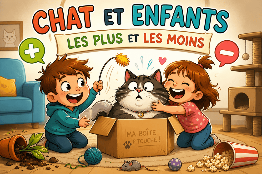 Chat et enfants : les règles pour une belle cohabitation - Mi-a-ou