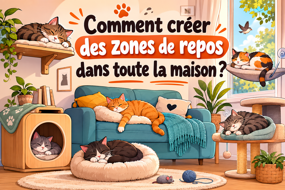 Comment créer des zones de repos dans toute la maison pour son chat ? - Mi-a-ou