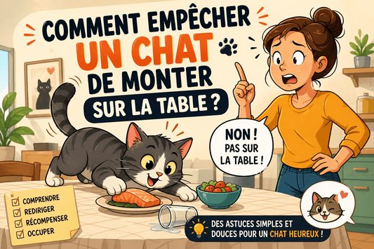 Comment empêcher un chat de monter sur la table - Mi-a-ou