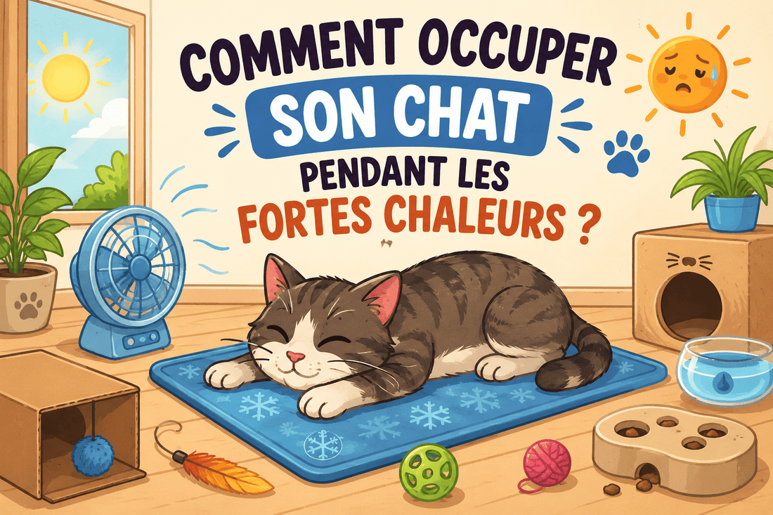 Comment occuper son chat pendant les fortes chaleurs ? - Mi-a-ou
