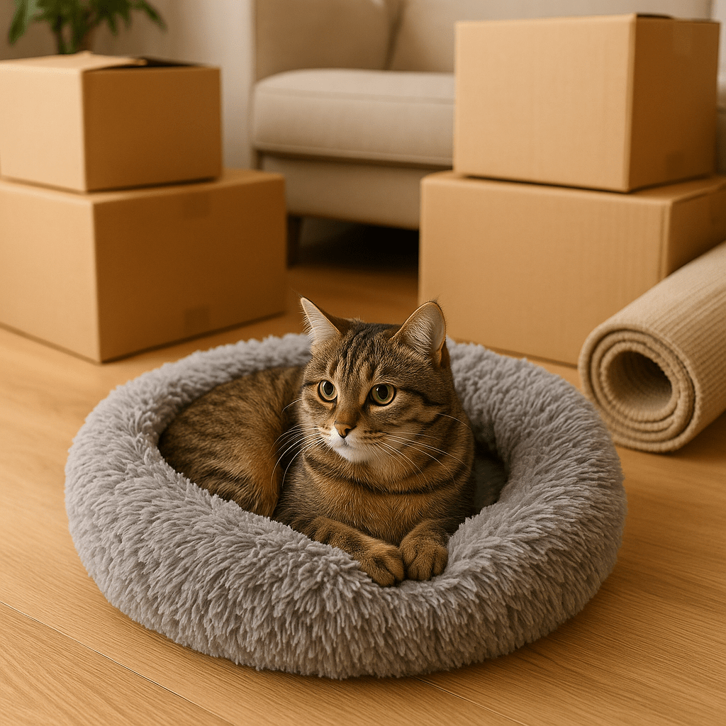 Comment réduire le stress de ton chat lors des changements dans la maison 🏡