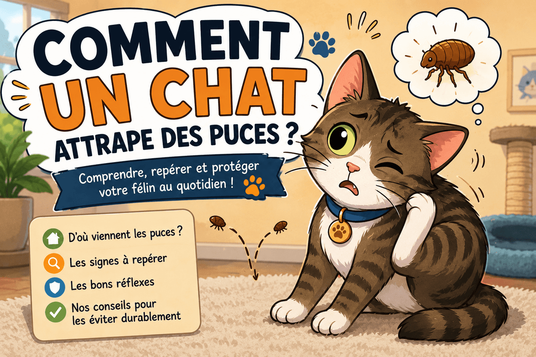 Comment un chat attrape des puces ? - Mi-a-ou