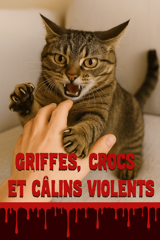 Griffes, crocs et câlins violents : gérer un chat un peu trop intense 🐾 - Mi-a-ou