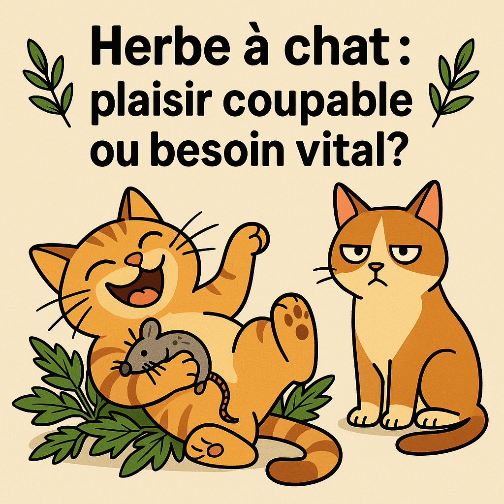 Herbe à chat : plaisir coupable ou besoin vital? 😺🌿 - Mi-a-ou