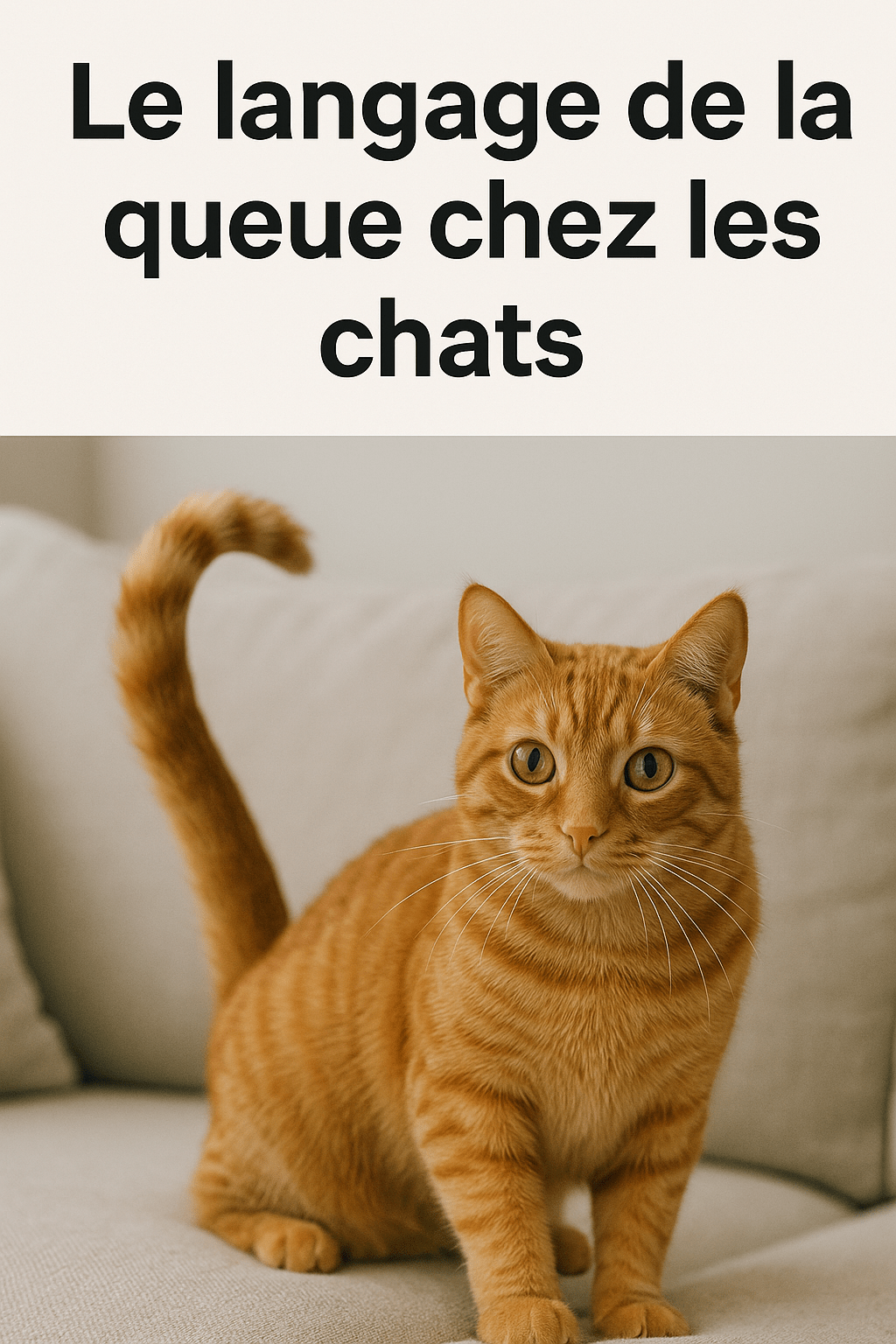 Le langage secret de la queue du chat : 7 positions à décoder - Mi-a-ou