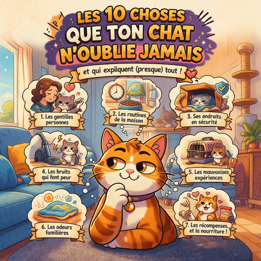 Les 10 choses que ton chat n’oublie jamais - Mi-a-ou