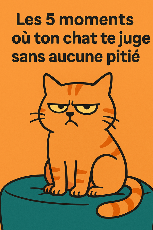 🐾 Les 5 moments où ton chat te juge sans aucune pitié
