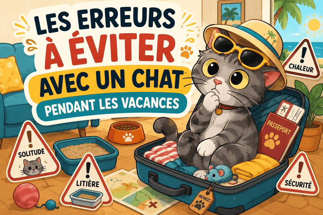 Les erreurs à éviter avec un chat pendant les vacances - Mi-a-ou