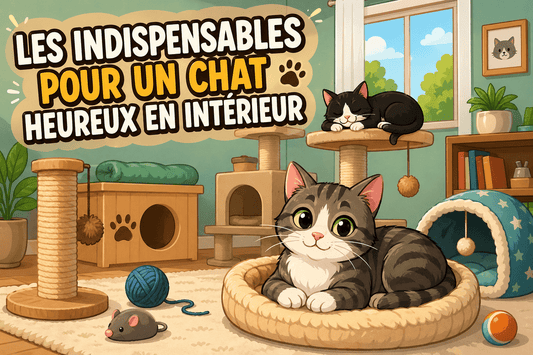 Les indispensables pour un chat heureux en intérieur - Mi-a-ou