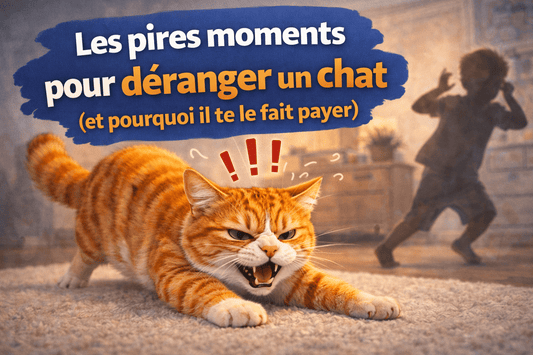 🐾 Les pires moments pour déranger un chat (et pourquoi il te le fait payer)
