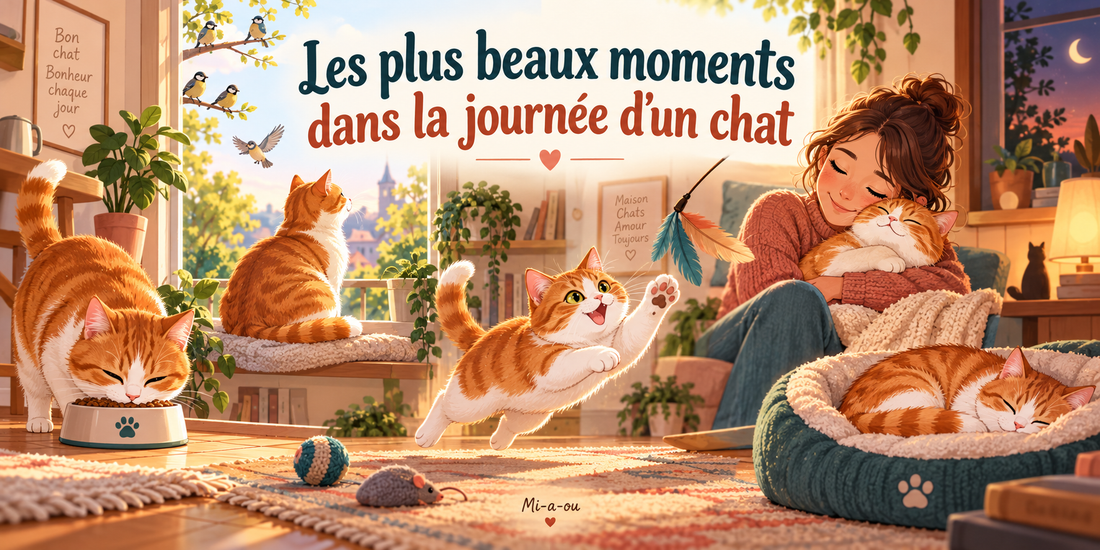 Les plus beaux moments dans la journée d’un chat - Mi-a-ou
