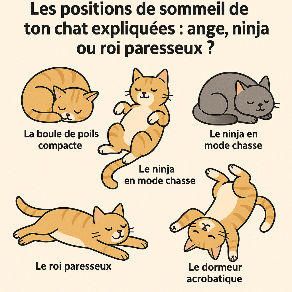Les positions de sommeil de ton chat expliquées : ange, ninja ou roi paresseux ? - Mi-a-ou