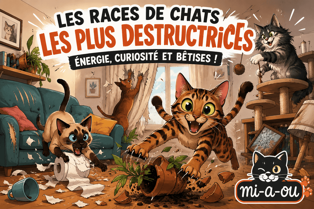 Les races de chats les plus destructrices - Mi-a-ou