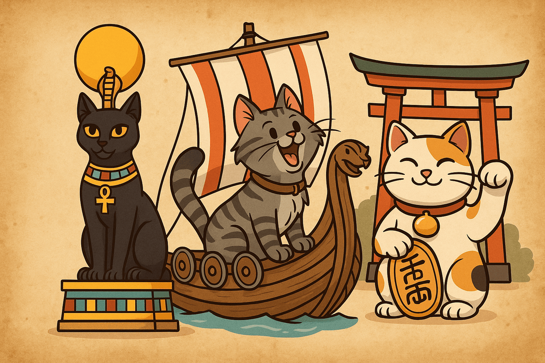 🐾 L’histoire secrète des chats dans l’Antiquité : de l’Égypte aux Vikings jusqu’au Japon - Mi-a-ou