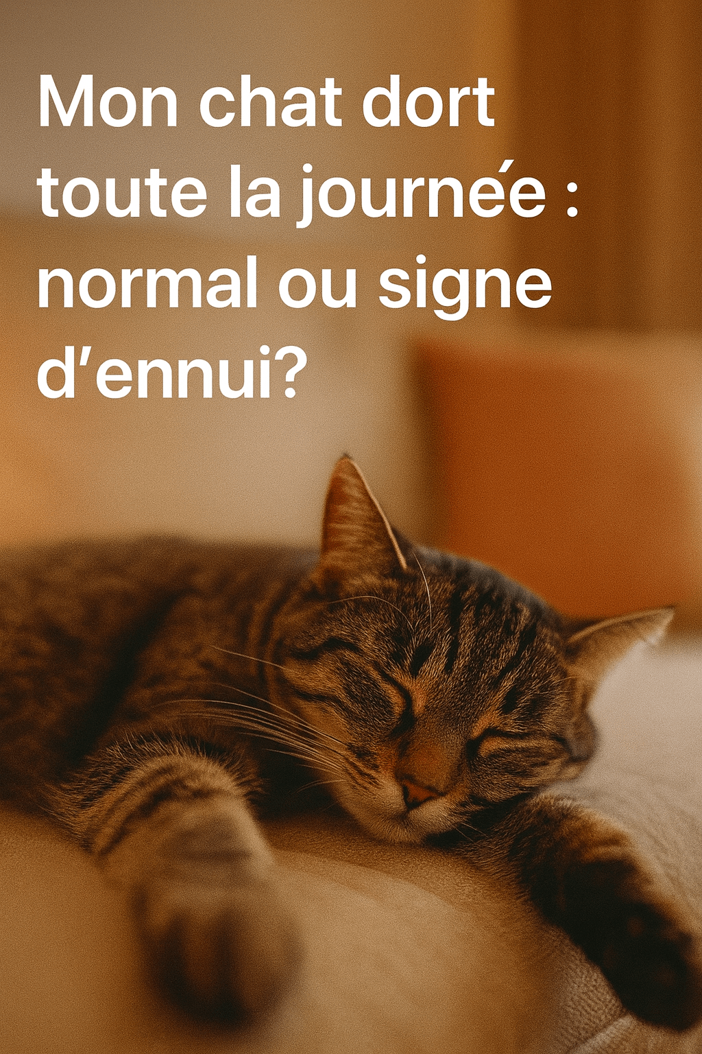 Mon chat dort toute la journée : normal ou signe d’ennui ? - Mi-a-ou